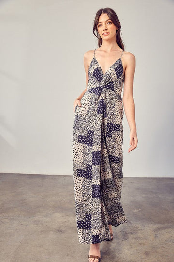 Paisley Printed Cami Jumpsuit